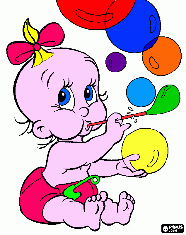 bimba da colorare da colorare
