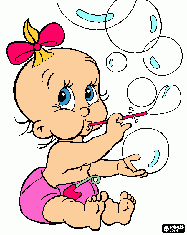 bimba da colorare