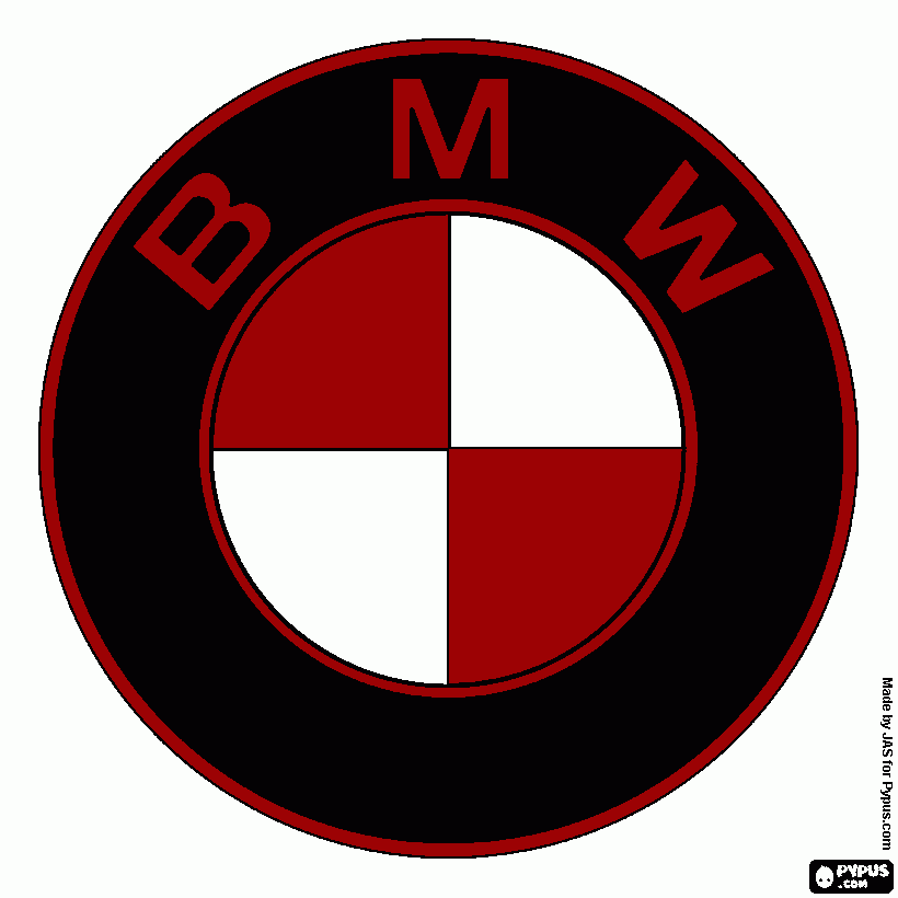 bmw stemma da colorare