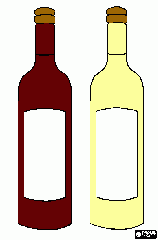 bottiglie da colorare
