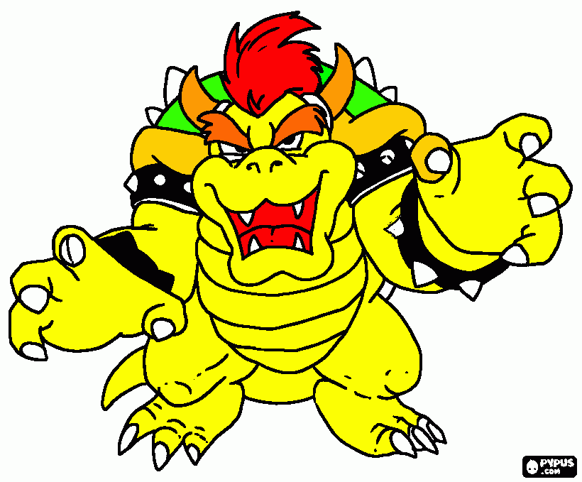 bowser da colorare