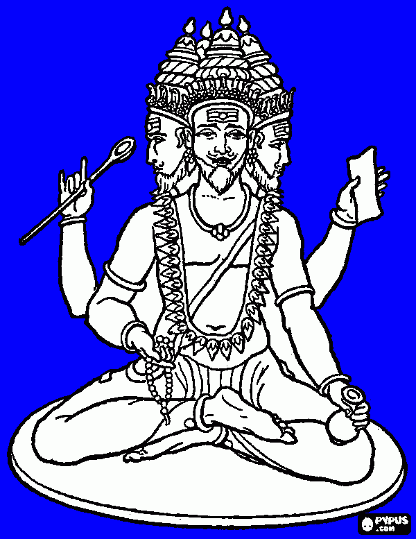brahma da colorare