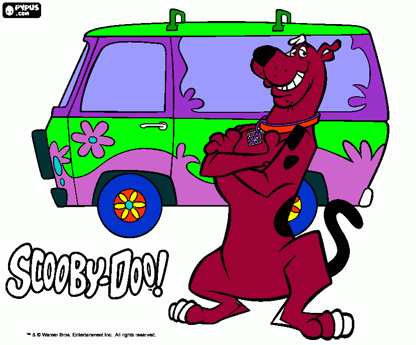 bus hippy da colorare