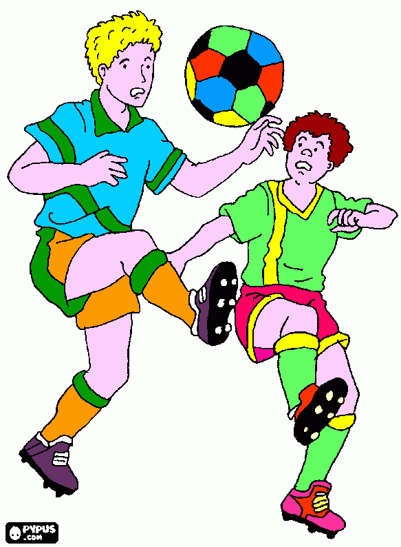 Calciatori da colorare