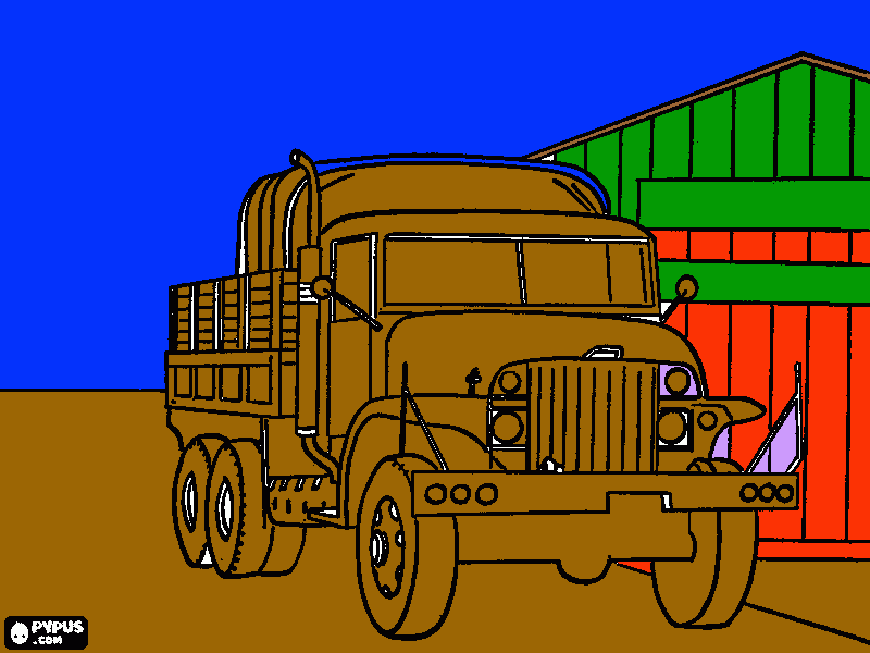 camion super 6 da colorare