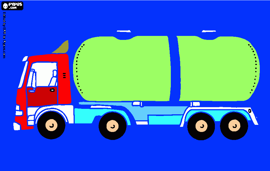 camioncino da colorare