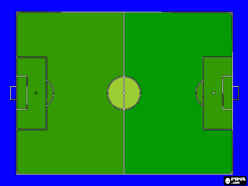 campo da calcio da colorare