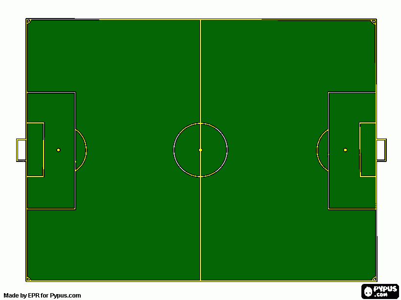 Campo di Calcio da colorare