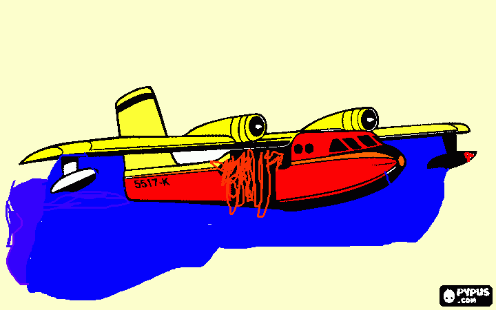 canadair da colorare