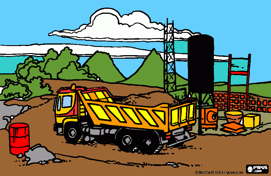 cantiere da colorare