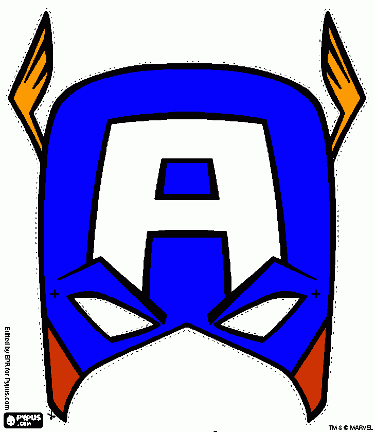 capitano america da colorare