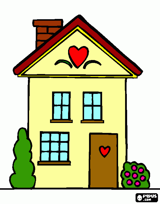 casa dei sogni da colorare