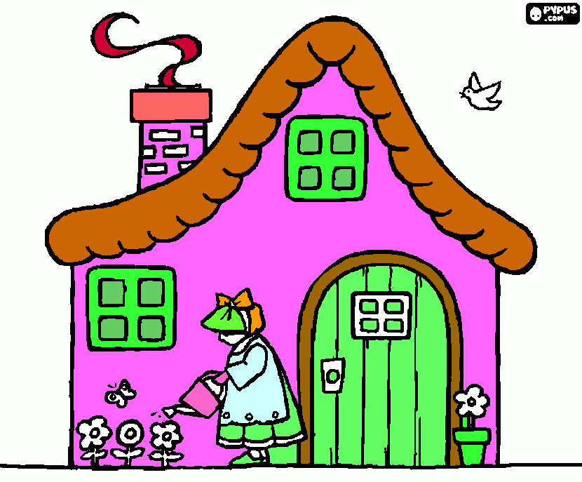 CASA DELLE FATE da colorare