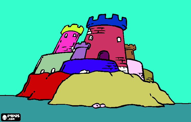 castello marino da colorare