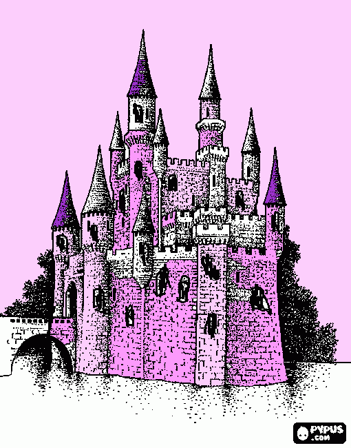 castello uno da colorare