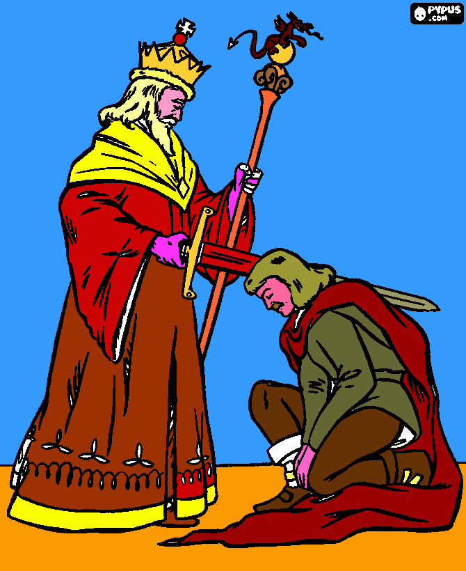 cavalieri da colorare