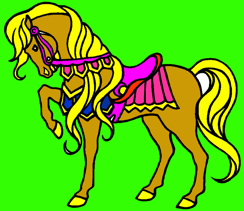 cavallo bello da colorare