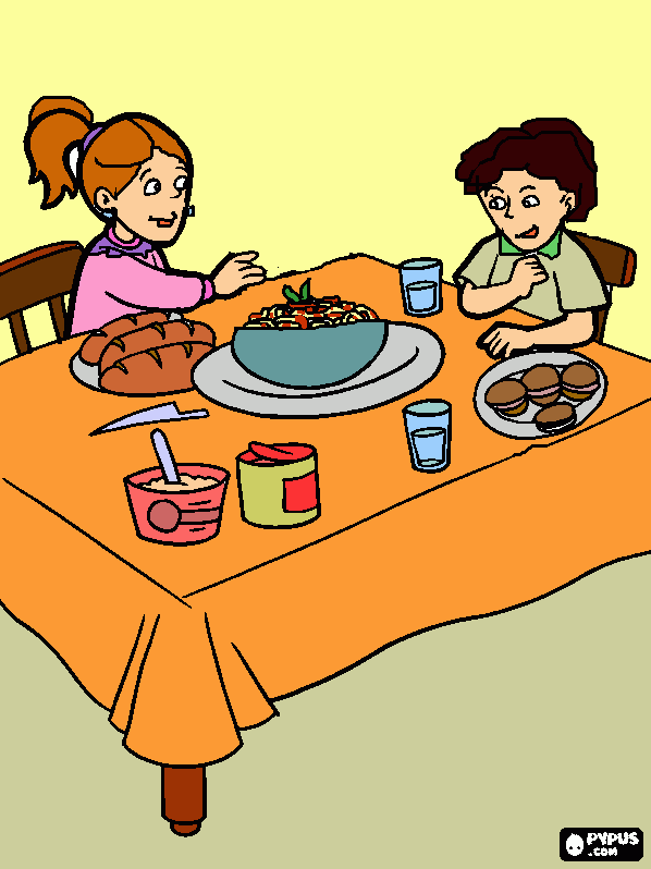 cena da colorare