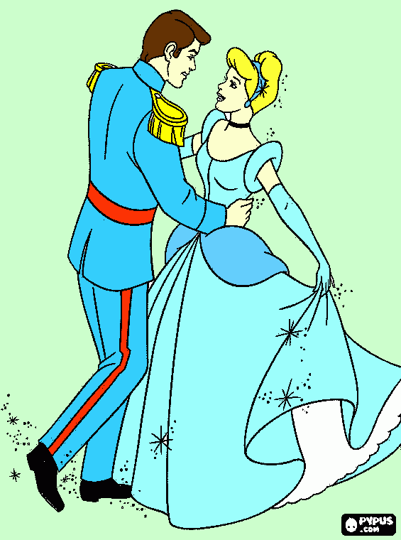 Cenerentola da colorare