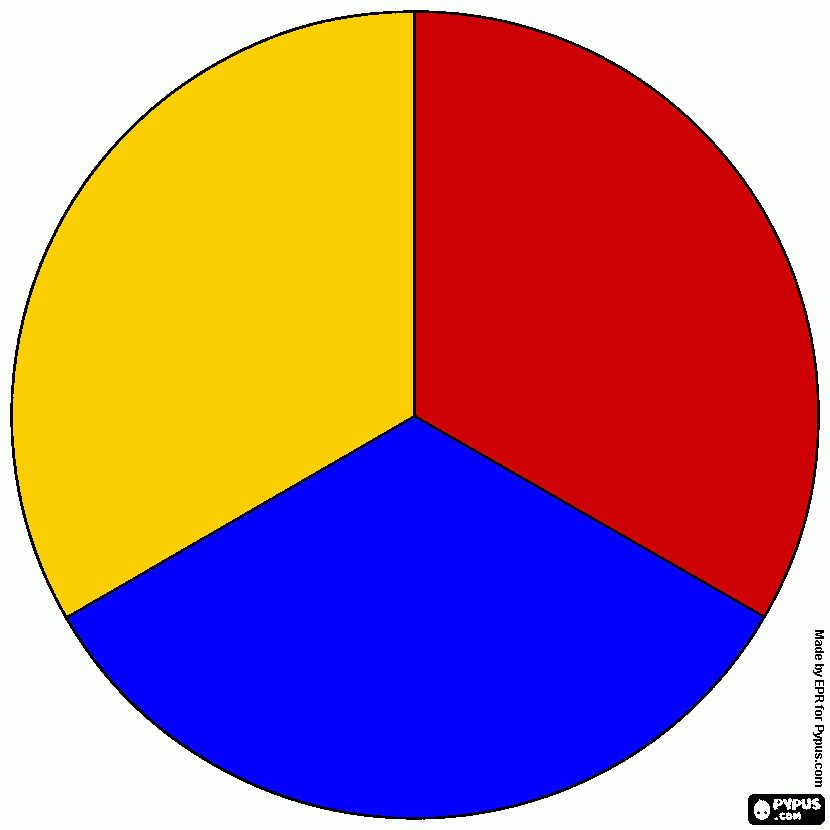 cerchio tricolore da colorare