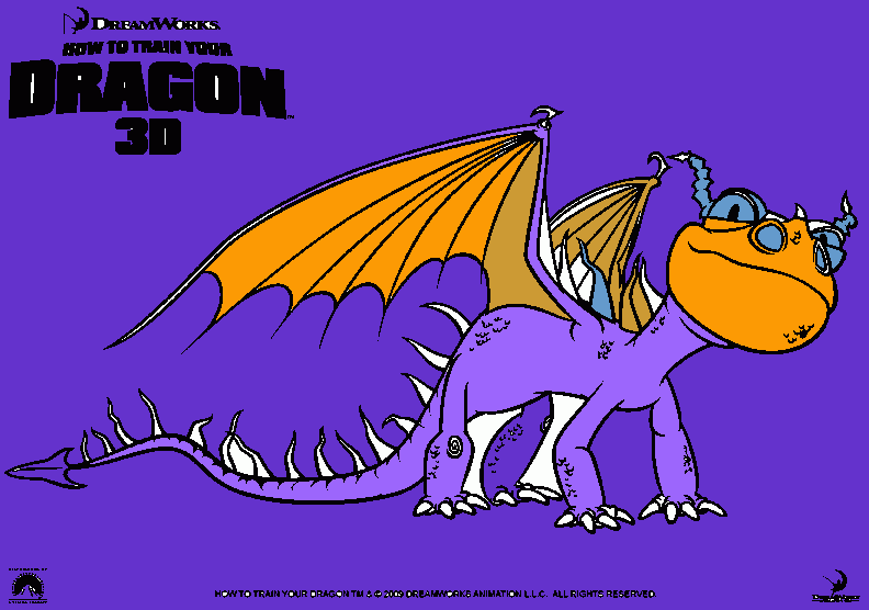 ciccio drago da colorare
