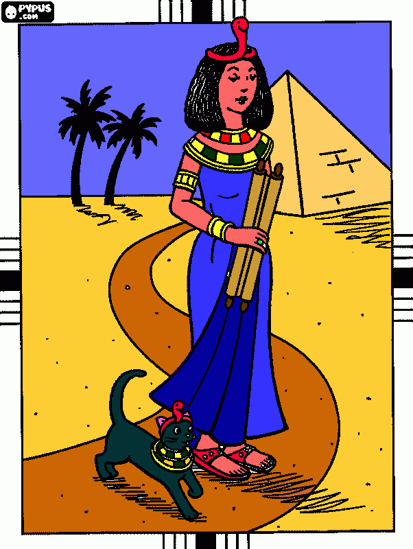 cleopatra da colorare