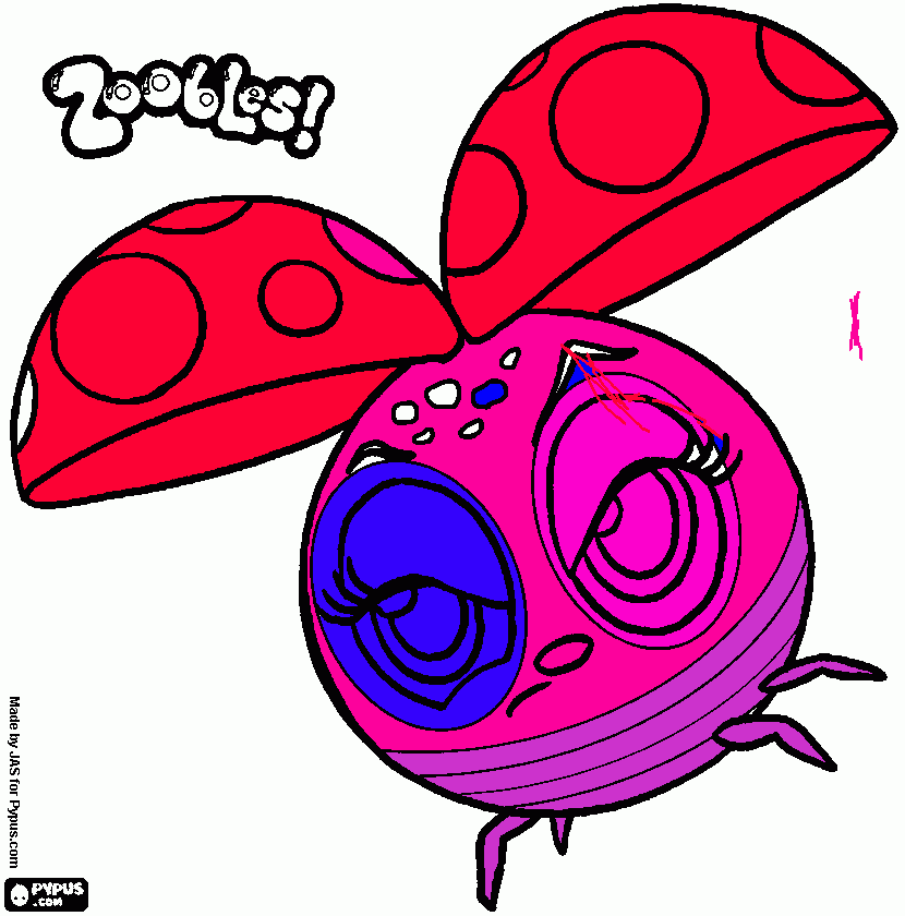 coccinella da colorare