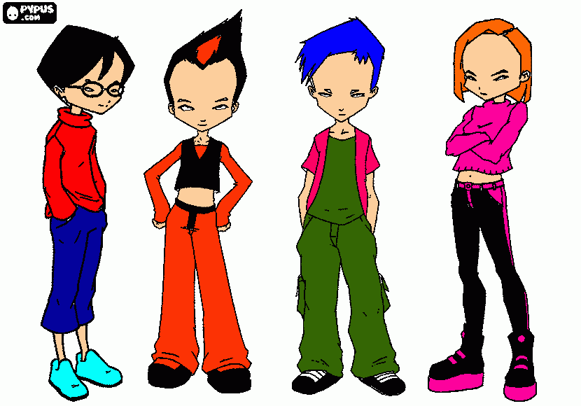 Code lyoko da colorare