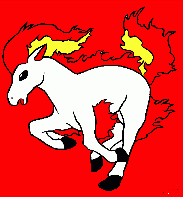 con rosso,bianco,giallo e nero da colorare
