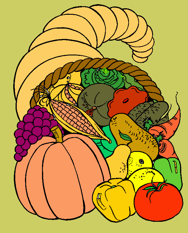 cornucopia da colorare