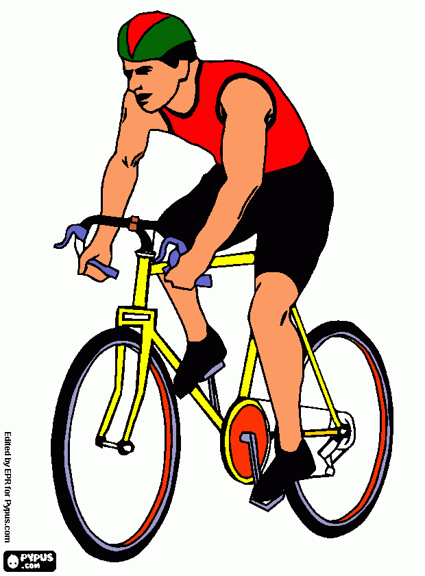 corridore da colorare