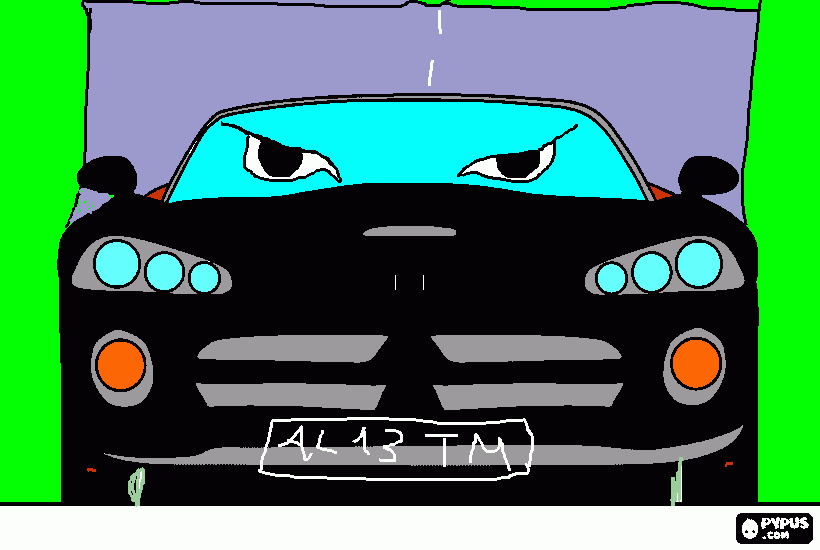 corvette da colorare