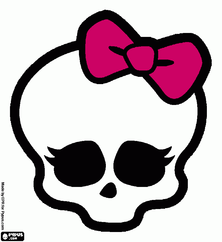 Cranio da colorare