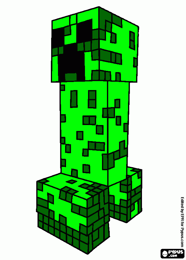 creeper da colorare