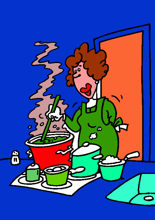 cucina da colorare