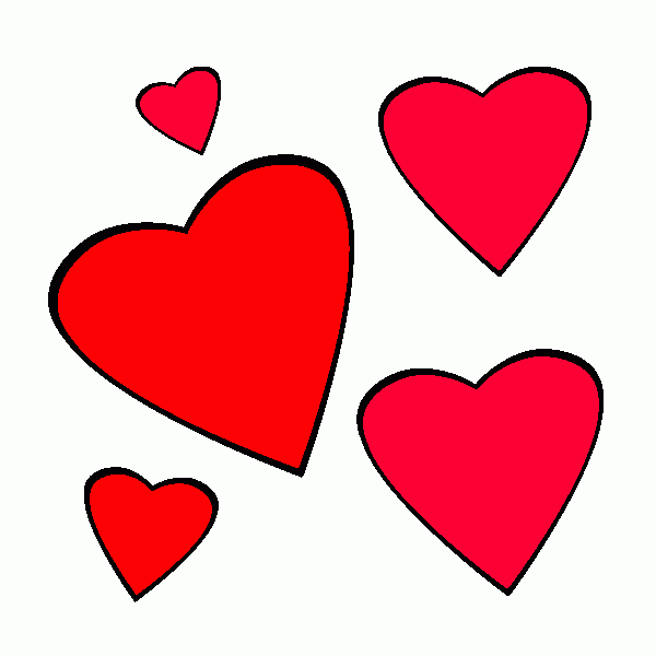 cuori da colorare