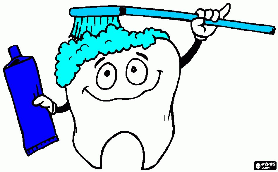 denti da colorare
