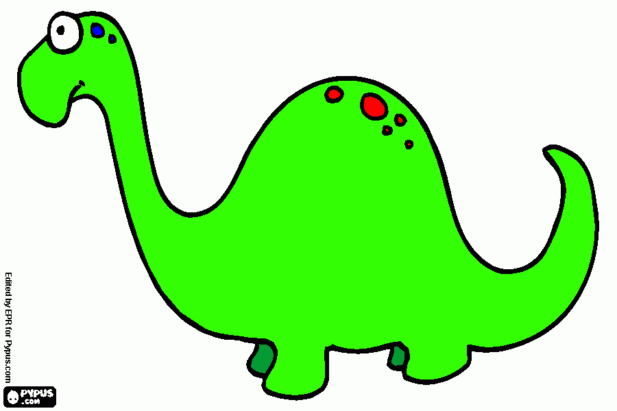 dinosauro bello da colorare
