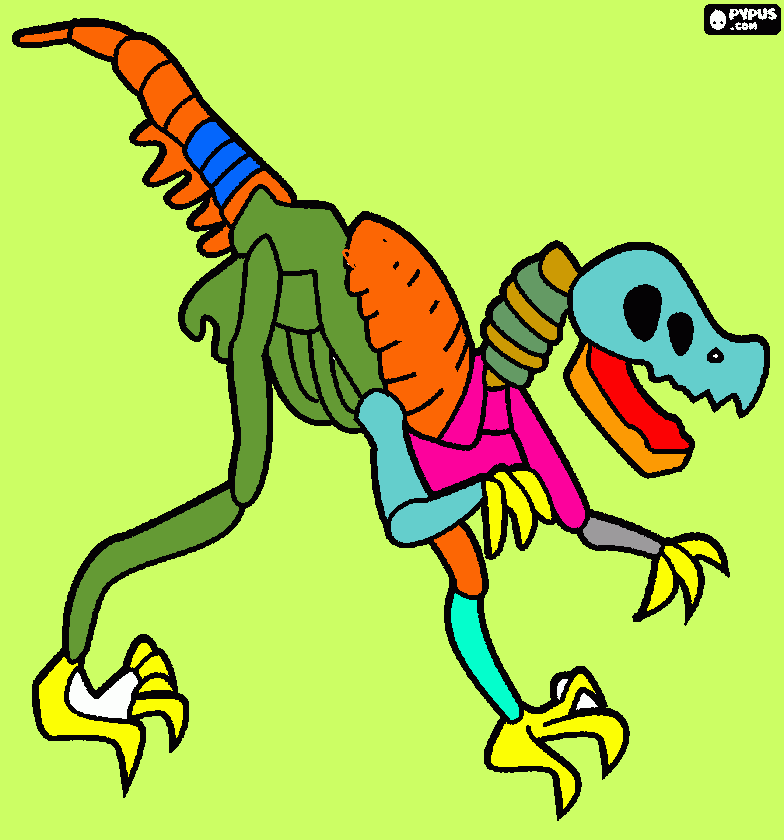 dinosauro di Federico da colorare