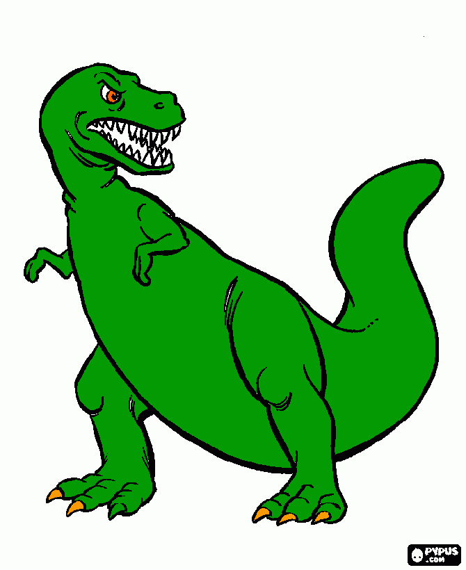 Dinosauro T REx per fanino da colorare