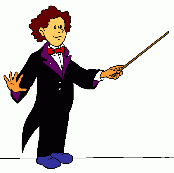 direttore d'orchestra da colorare
