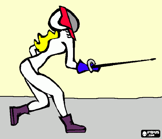 disegno scherma da colorare