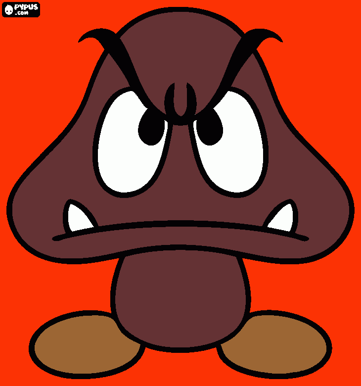disegni di goomba da colorare