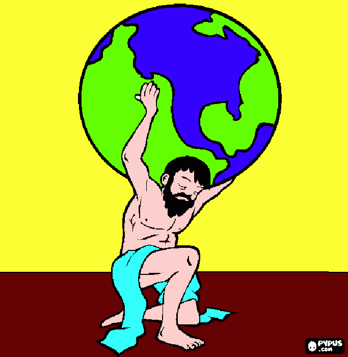 Disegno Atlante  da colorare