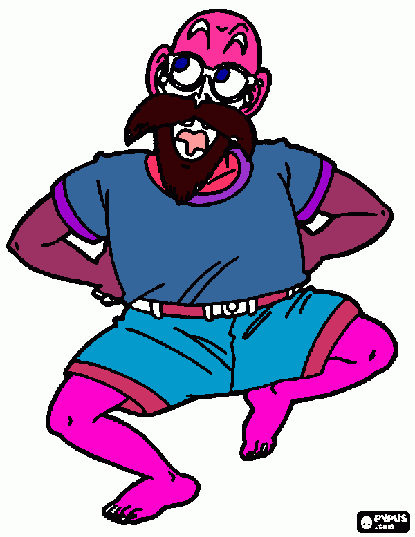 disegno colorato del nonnetto da colorare