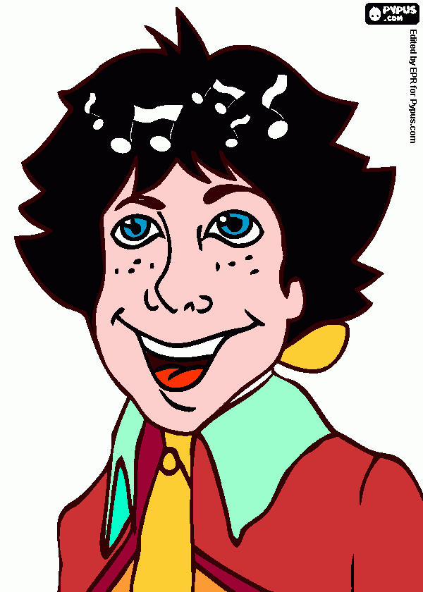 disegno di beethoven da colorare