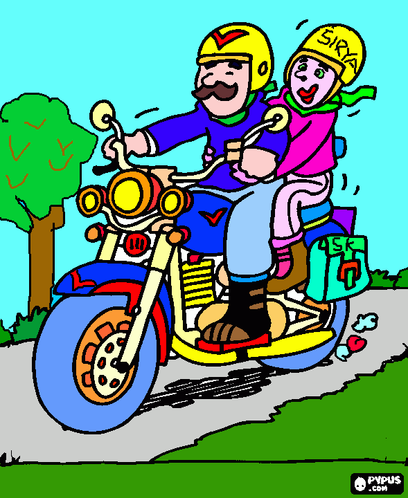 disegno disegnato moto x torta! dalla disegnatrice io me stessa! da colorare