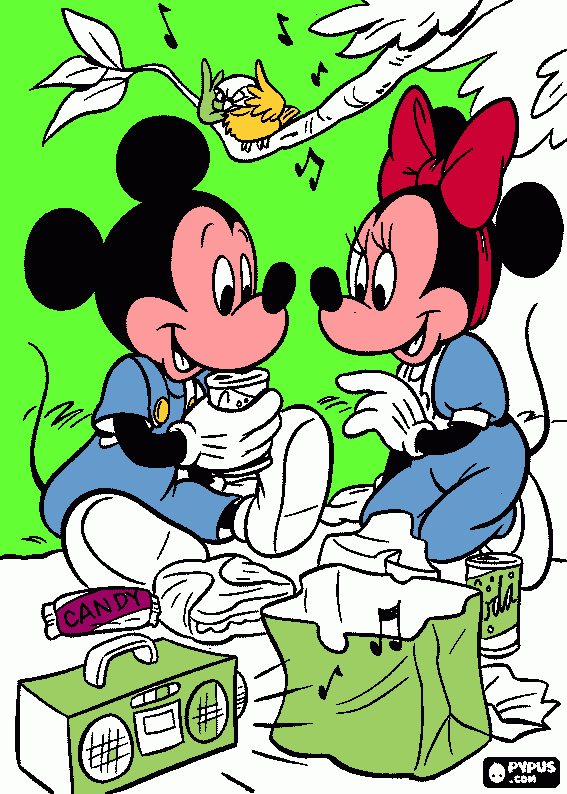 disegno Micky Mouse da colorare