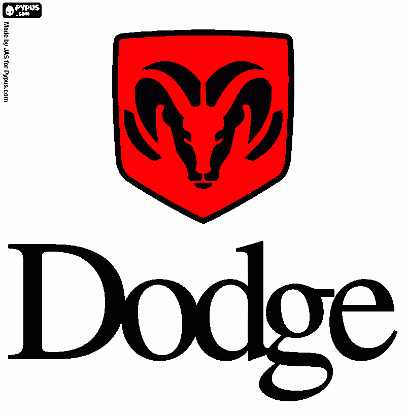 dodge da colorare