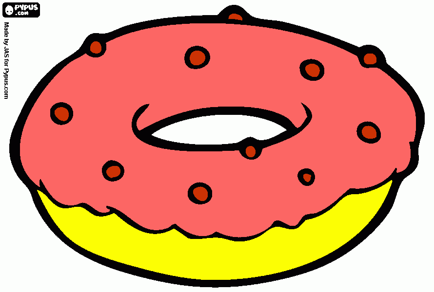donuts da colorare